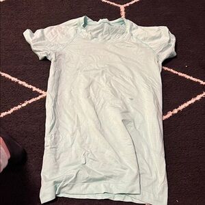 Light Blue Short Lululemon shirt